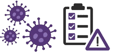 image covid virus and clipboard